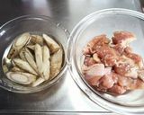 鶏肉とゴボウの甘辛作り方1写真