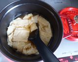 ストウブでゆばと卵のあんかけ丼作り方2写真