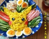 冷やしピカチュウ華Ϟໂ‧͡‧̫ໃキャラ麺作り方2写真