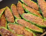 ゴーヤのボート肉詰め作り方6写真