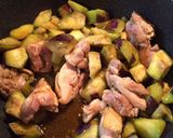 鶏肉とナスのエスニック炒め煮♪作り方4写真