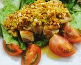 揚げない油淋鶏♡食べるラー油ソース♡作り方4写真