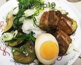 夏うどん♡角煮と夏野菜サラダの冷製うどん作り方9写真