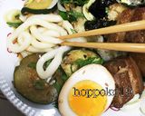 夏うどん♡角煮と夏野菜サラダの冷製うどん作り方13写真