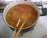 簡単！　トマトと　カボチャのお味噌汁♪作り方5写真