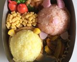 ツムツム☆プーさんとピグレットのキャラ弁作り方2写真