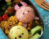 ツムツム☆プーさんとピグレットのキャラ弁作り方4写真