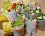 海老と野菜のヘルシー生春巻き作り方3写真