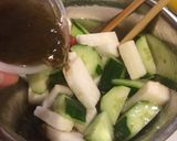 もずく酢で簡単♡シャキッと野菜の酢の物作り方2写真