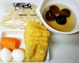 卵ともやしの巾着煮作り方1写真