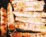 苦くない？ゴーヤの豚肉ぐるぐる★糖質制限作り方3写真