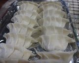 皮パリパリ♪野菜たっぷり焼き餃子作り方8写真