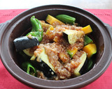 レンジで簡単！夏野菜のとろーりそぼろ煮作り方4写真