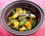 レンジで簡単！夏野菜のとろーりそぼろ煮作り方5写真