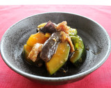 レンジで簡単！夏野菜のとろーりそぼろ煮作り方6写真