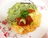 とまモンバジルソース✿お野菜のカラー素麺作り方7写真