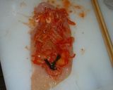 ☆簡単!ヘルシー!鶏ささみのキムチ巻き☆作り方2写真