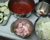 なすとベーコンのトマトソースパスタ作り方1写真