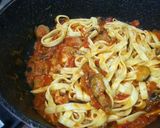なすとベーコンのトマトソースパスタ作り方7写真