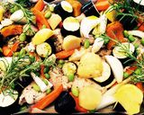 たっぷり野菜で彩り◎ぎゅうぎゅう焼き作り方1写真