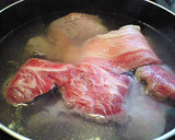じっくり煮込んだ牛すじのスープ作り方1写真