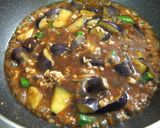 鶏ひき肉でもおいしいマーボーナス丼作り方7写真