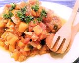 昆布だしで野菜たっぷりトマト煮込バーグ♡作り方10写真