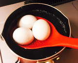 半熟煮卵/味付き卵 ☆簡単甘め大蒜入り作り方3写真