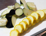 サイコロステーキと夏野菜の焼き浸し作り方1写真