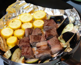 サイコロステーキと夏野菜の焼き浸し作り方2写真