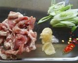 豚肉と沢庵のピリ辛炒め作り方2写真