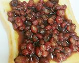 朝食おやつに！あずきたっぷり小倉トースト作り方2写真