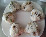 なすと大葉の甘味噌の焼きおにぎり作り方6写真