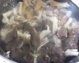 凍りこんにゃくでサッパリ白味噌モツ煮込み作り方4写真