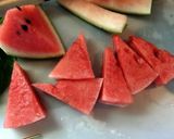 ウスターソースでスイカのカプレーゼ風作り方3写真