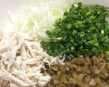 やみつき!ササミとねぎの搾菜和え作り方4写真