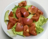 ほっと！レタスとトマトのもずくかけ作り方1写真