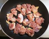 味玉乗せ♡鶏肉とトロなすの照り焼き丼作り方3写真