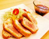 外サクサク、中はレア〜なマグロカツ♫作り方15写真
