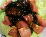 ほっと！レタスとトマトのもずくかけ作り方4写真