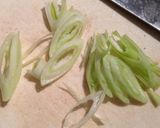 シンプル、茄子の味噌汁。作り方3写真