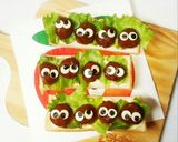 トトロ☆キャラ弁にも☆オープンサンド作り方11写真