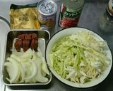 コンビーフとキャベツで！手抜きカレー ♪作り方1写真