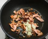 鮭と水菜の柚子胡椒ペペロンチーノ作り方8写真