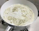 鮭と水菜の柚子胡椒ペペロンチーノ作り方7写真