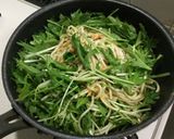 鮭と水菜の柚子胡椒ペペロンチーノ作り方12写真