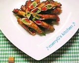 ☆インゲン豆パプリカの豚肉巻き♪甘辛炒め作り方5写真