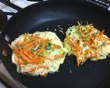 【米粉】残り物そうめんでモチモチ米粉焼き作り方4写真