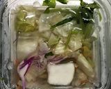 女性必見！白菜の漬物と梅とろろ昆布スープ作り方1写真
