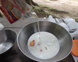 竹をくるくる★バウムクーヘン作り方1写真